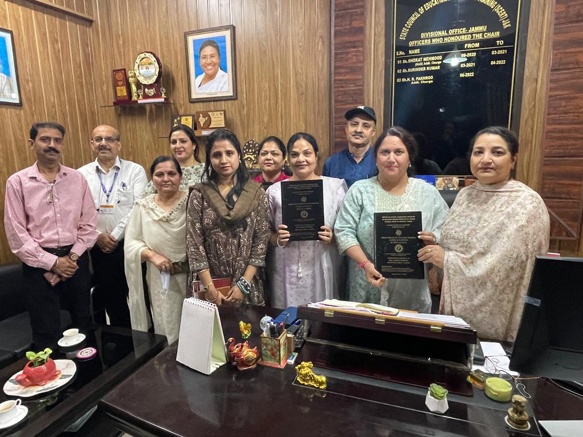 Research works of DIET Jammu 1 Role of NEP 2020 in Enhancing Decelopment among students. 2. Study on causes of School Dropouts in Rural Population of District Jammu with special references to Girl Children 3. Impact of School Leadership Program among school heads of Distt. Jammu