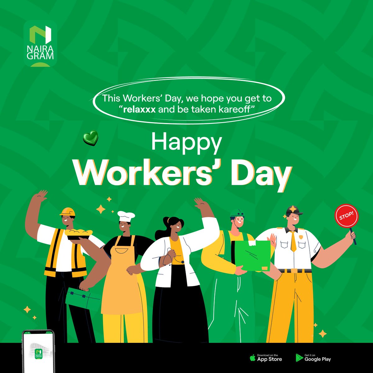 We’re only four months in, and what a year of work it’s been! Happy Workers’ Day to our pipu across borders, you deserve lots of rest. 💚

#nairagramllc #InternationalWorkersDay