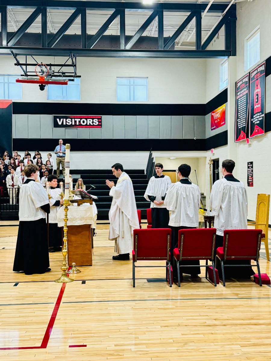 Senior Farewell Mass for the class of '24! They donned their caps and gowns, and processed into Mass for the last time ever as a student. It's hard to believe they will soon process across a stage to receive their diplomas! What a special time for seniors and their families 🎓