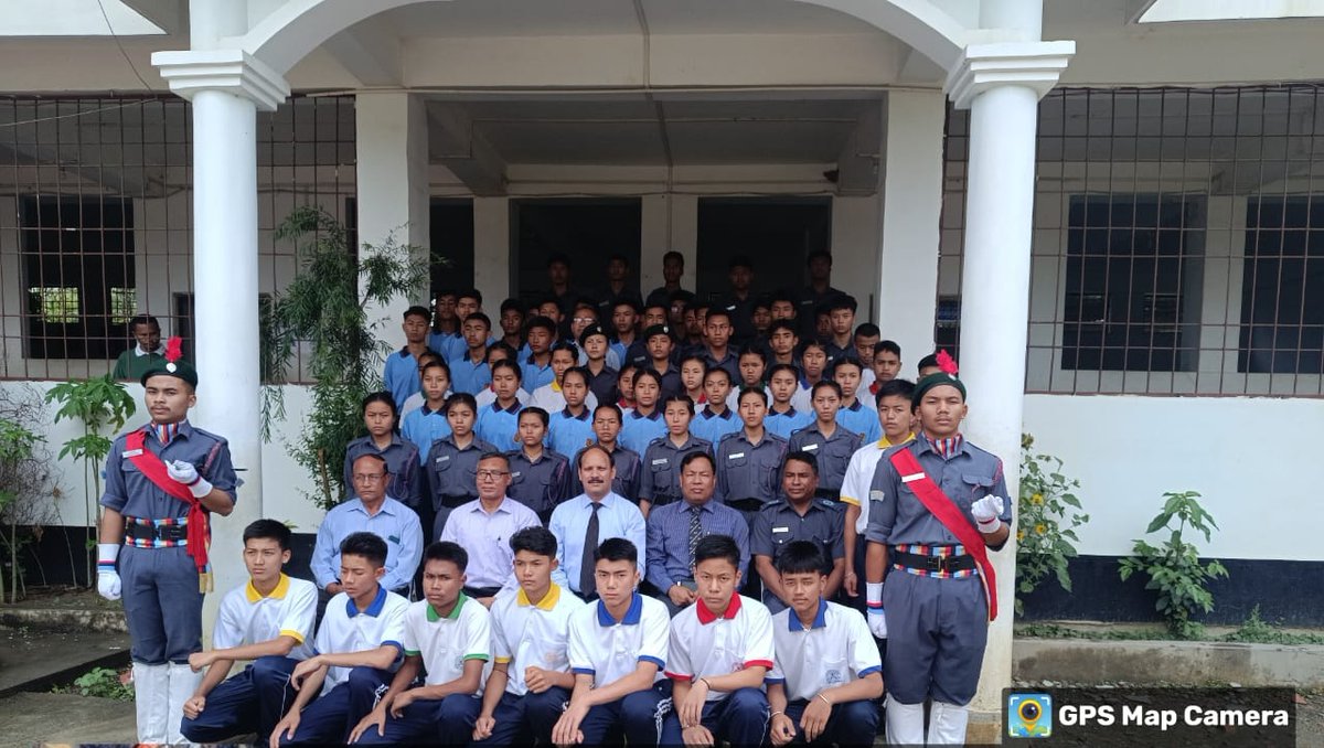 Gp Cdr, NCC Gp Imphal, visited Leishamba Maheikhol School under 1 Manipur Air Sqn today. He had a fruitful interaction with the Principal and Cadets. A total of 50 JD/JW Cadets were present. #NCC @HQ_DG_NCC @prodefgau @proshillong