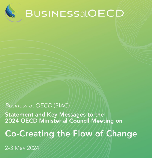 📣 Ahead of the 2024 @OECD Ministerial Council Meeting chaired by @MofaJapan_jp, we outline key business points including: 🫂 Sustainable Inclusive Economic Growth 📈 Free, Resilient Trade & Investment 🌐 Global Outreach & Credible Standards Our asks ➡️ businessatoecd.org/hubfs/Business…