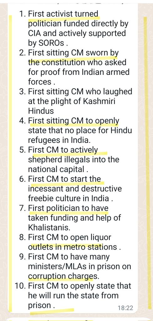 Collected from WhatsApp: Aam Adami Party & their Initiatives/ Karname..... @AamAadmiParty @ArvindKejriwal @SCflaws @dir_ed