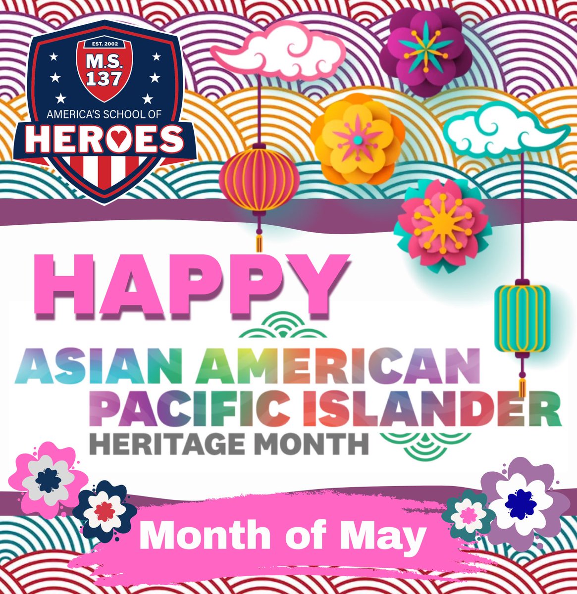 MS137Q Heroes (@ms137heroes) on Twitter photo We want to wish all our students, staff and their families who are Asian American or Pacific Islanders a Happy AAPI Heritage Month!!
“The power of visibility can never be underestimated.” – Margaret Cho
<a href="/Principal_Trin/">Pamela Trincado</a> <a href="/D27NYC/">Community School District 27</a> We want to wish all our students, staff and their families who are Asian American or Pacific Islanders a Happy AAPI Heritage Month!!
“The power of visibility can never be underestimated.” – Margaret Cho
<a href="/Principal_Trin/">Pamela Trincado</a> <a href="/D27NYC/">Community School District 27</a>