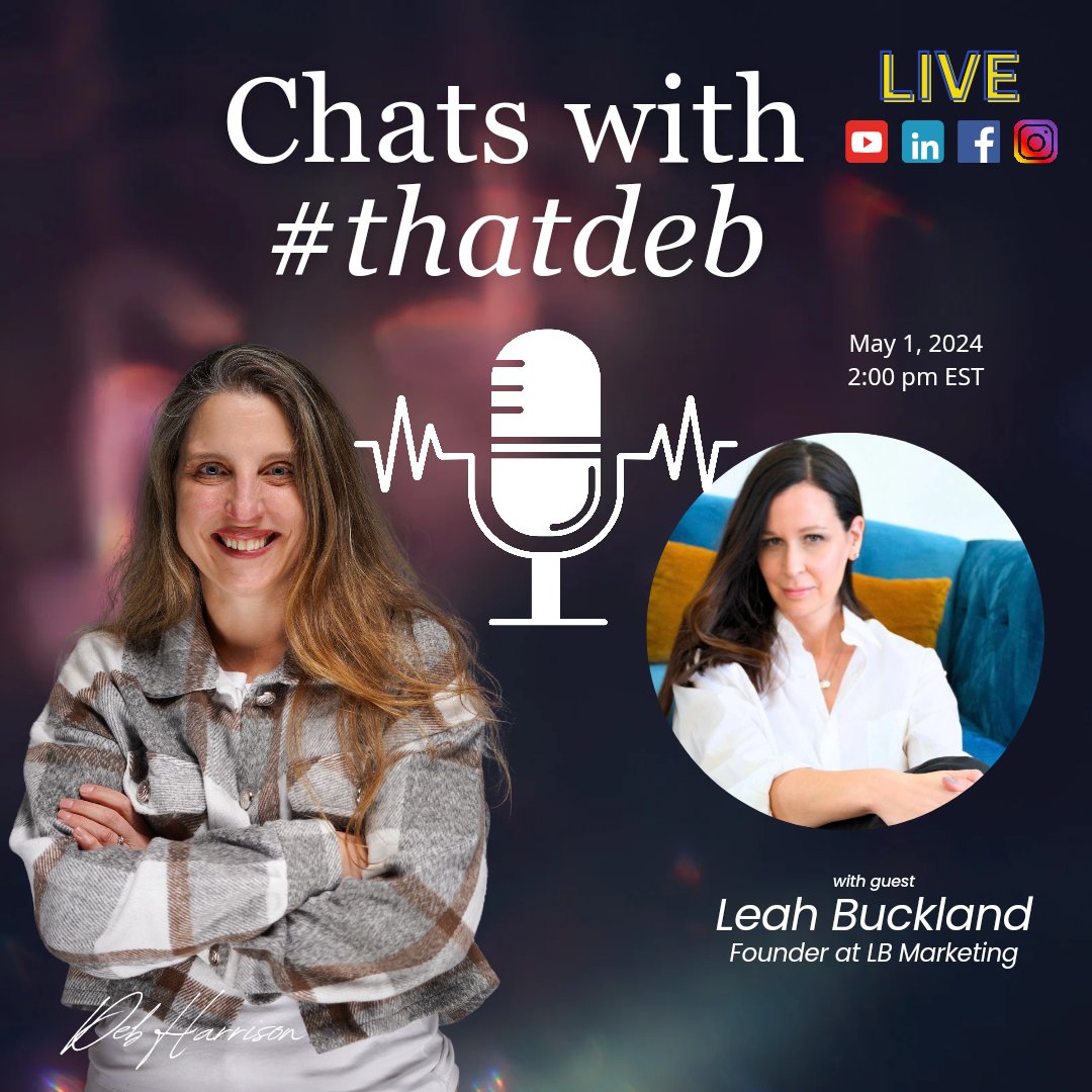 2 EST today you can join Leah and me as we chat about the journey to that thing called marketing.