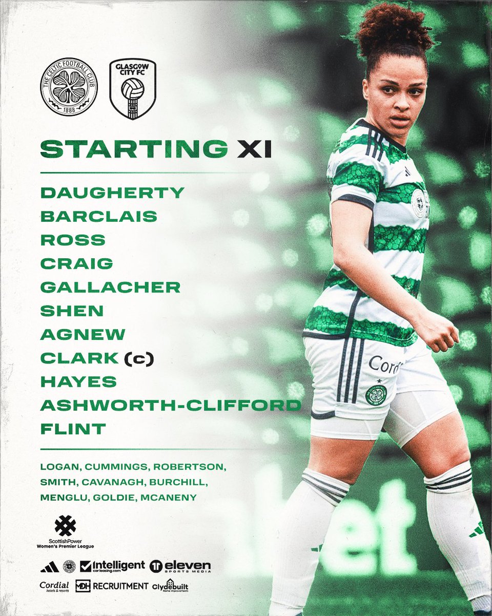 Your Celtic team news for this evening's match 📋⤵️

#CELCIT | #SWPL | #COYGIG🍀