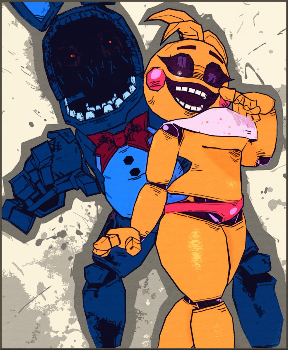 Toy Chica & Withered Bonnie Models by @VibaPop #FNAF