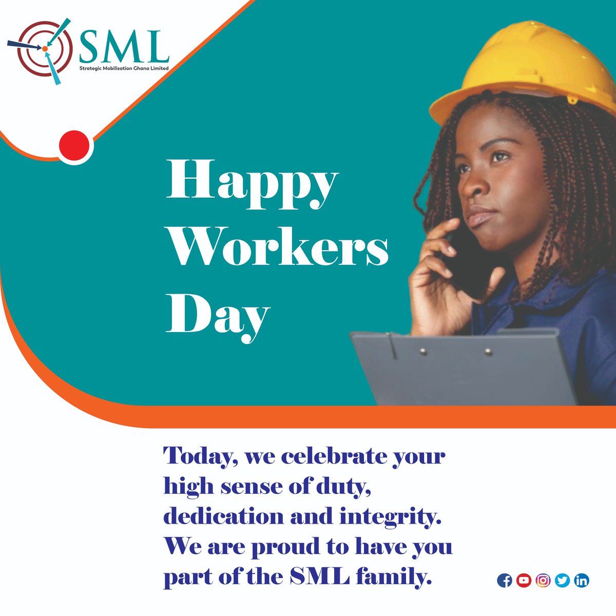 Today,we salute workers across the world.Thank you for professionally steering the wheels of global economies and societies.
#HappyMayDay
#internationalwomensday2024
#sml
#smlsavedgh
#confrontingimpossibilitieswithtech