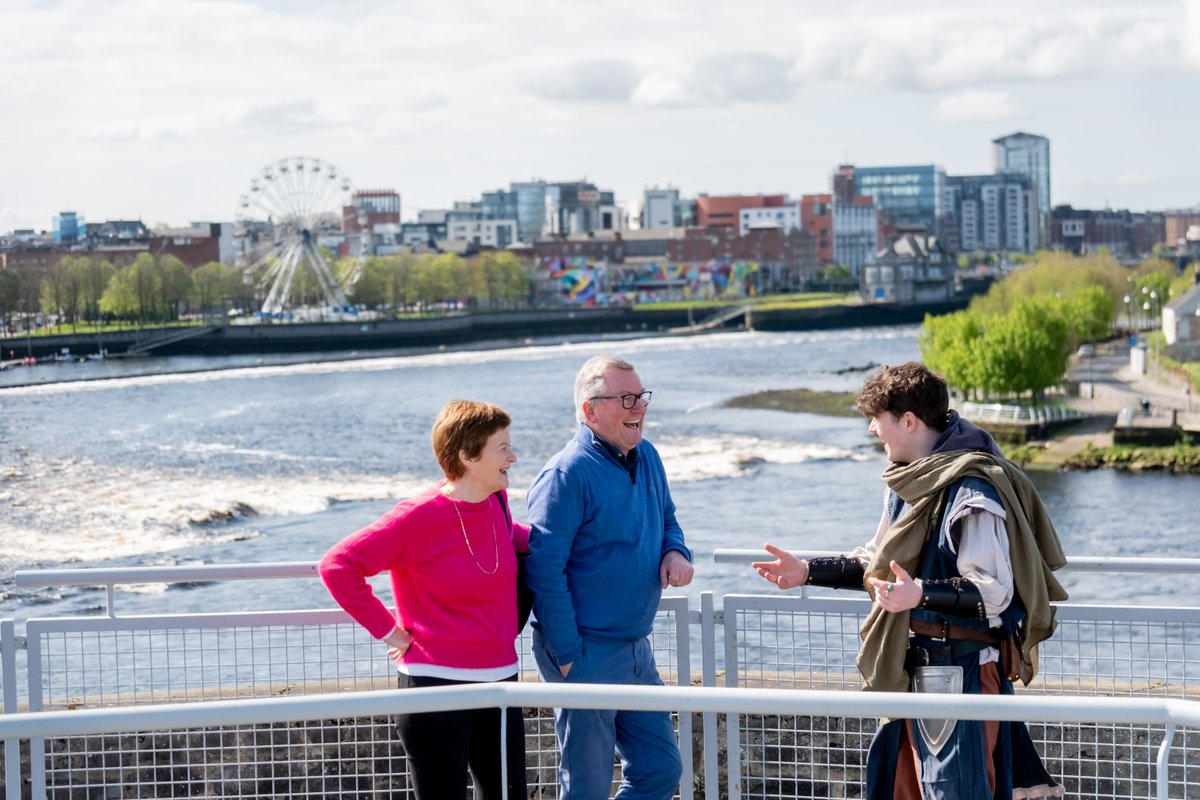 The highlight of any visit to King John's Castle is undoubtedly the stunning views visitors can enjoy from the top of the Castles iconic towers. 🏰☀️

Climb the turrets to reveal the panoramic views of Limerick City and its surrounds. Book now and check it out for yourself!