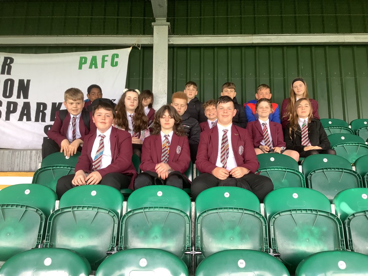 Huge thank you to @MarjonOutreach for organising an informative & fun tour of @plymouthargyle stadium for @EggbucklandCC Y7 Future Me students. #careersinsport #football #COYG