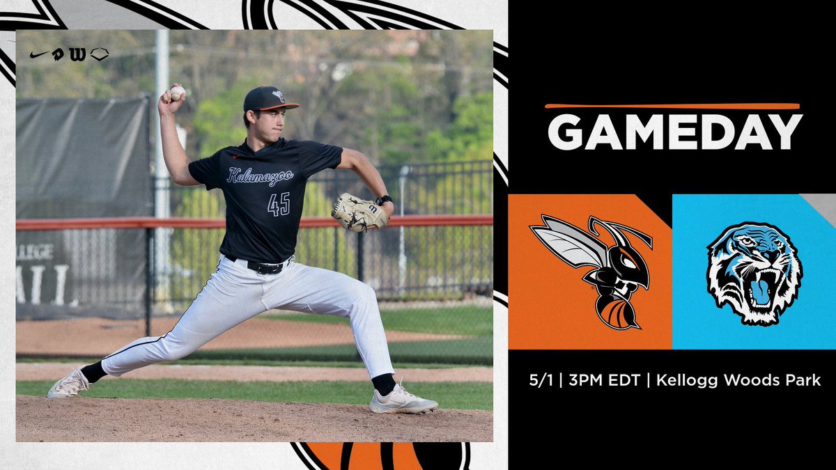 Kalamazoo travels to Grand Rapids for a midweek matchup against Grace Christian. 🐝⚾️ 🆚: Grace Christian ⏰: 3PM EDT 🏟️: Kellogg Woods Park 🎥: youtube.com/@GraceAthletic… #d3baseball