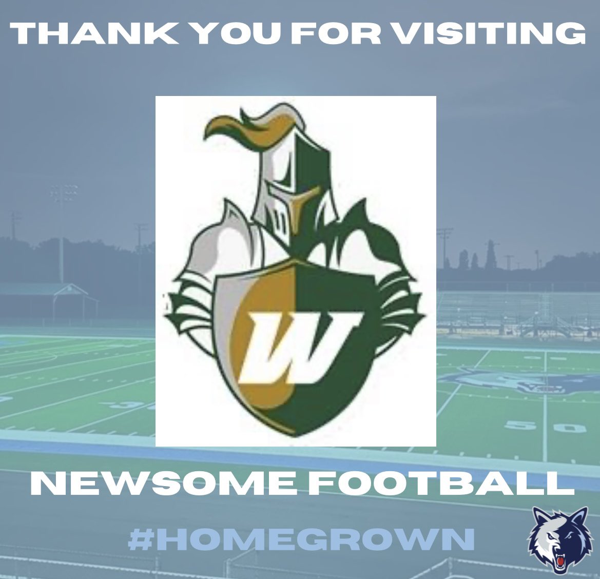 Thank you @CoachWimmer and @WebberFB for stopping by to recruit our guys!! #HOMEGROWN #Recruittheden
