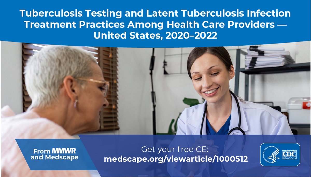 In 2022, about three quarters of reported U.S. TB cases occurred in non–U.S.-born people, but a recent survey showed only about half of clinicians reported routinely testing non-U.S.–born patients who may be at risk for #TB. Learn more & earn CE: bit.ly/3JC9rSp