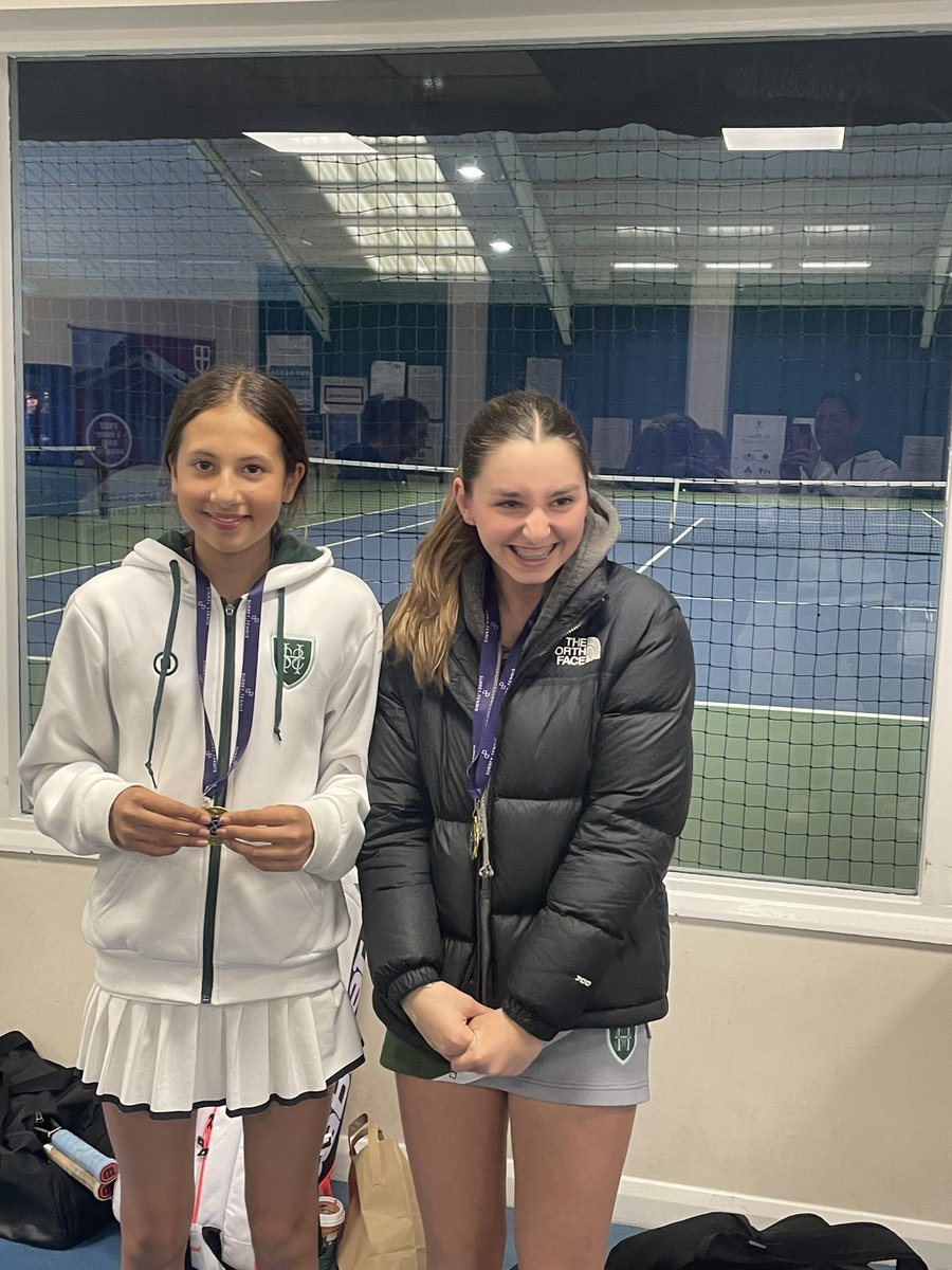 U14 Surrey Festival Champions! Audrina and Sofia 💪🎾#SHSTennis