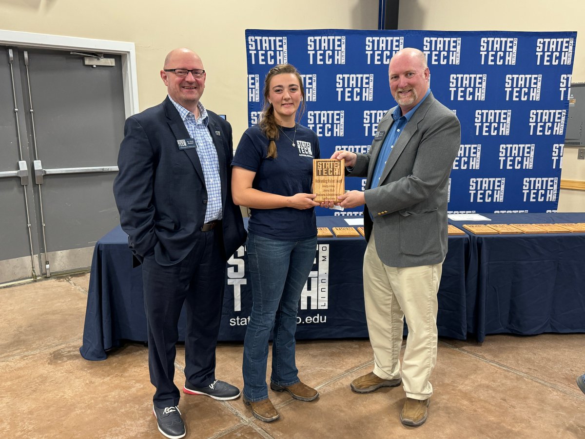 statetechmo's tweet photo. A massive #StateTechMo congrats goes out to these fine students who recently received the Outstanding Student award in their program! Here are just a few, the rest of the pictures can be found on our Facebook page! https://t.co/Kb4e01HfQf