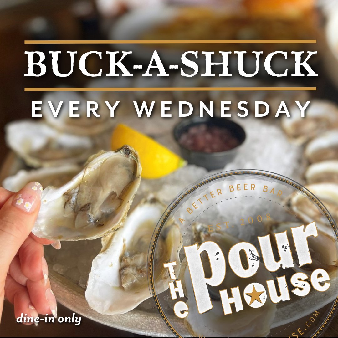 Buck-A-Shuck Wednesday at the Pour House!  📍124 Haddon Ave.  #abetterbeerbar #pjspouhouse #haddontwp #shophaddon #dinelocal