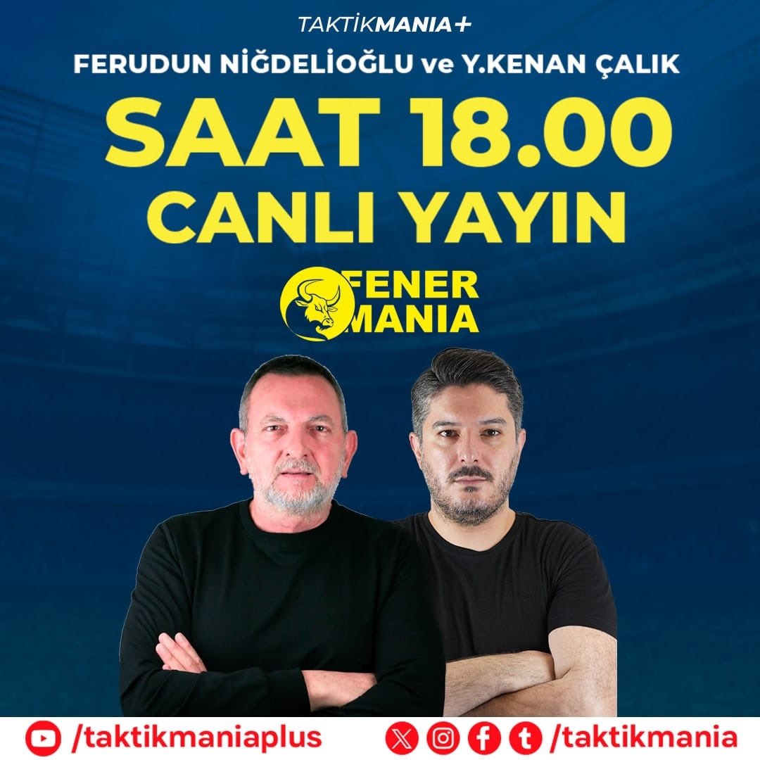 📌 Ali Koç'tan Beklenmeyen Veda Konuşması! 📌 Fenerbahçe'de Başkan Adaylarının Yönetimleri Belli Oluyor! 📌 Başkan Adaylarının Hoca seçimleri ve Transfer hamleleri... 🎙 @FrdNigdelioglu @YusufKenan_ 🟡🔵 Fener Mania 18.00'de başlıyor 🔗 youtube.com/live/q7Kw4K-bu…