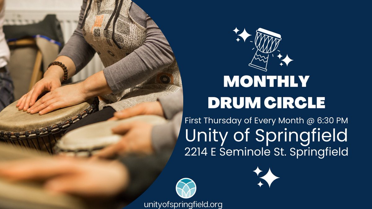 Join us tomorrow night for our community drum circle. 

For more information, go to unityofspringfield.org/drumcircle

#unityofspringfield #drumming #drumcircle #community