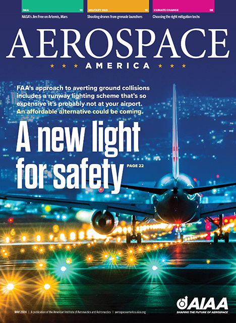 Welcome to May. This month's stories: a new tech for averting airport ground collisions; China's plans for Martian rotorcraft; how NASA plans to make progress on its missions despite budget challenges, and more. 
aerospaceamerica.aiaa.org/editions/may-2…