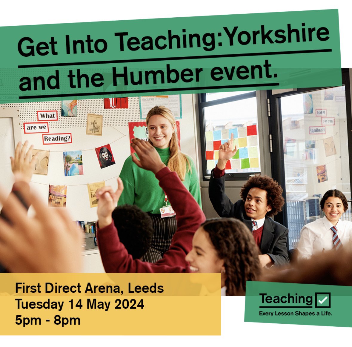 Are you thinking about a career in teaching? Join us at this event on 14 May to find out why you should train to teach with @DixonsAcademies. We’re looking forward to meeting you. #getintoteaching