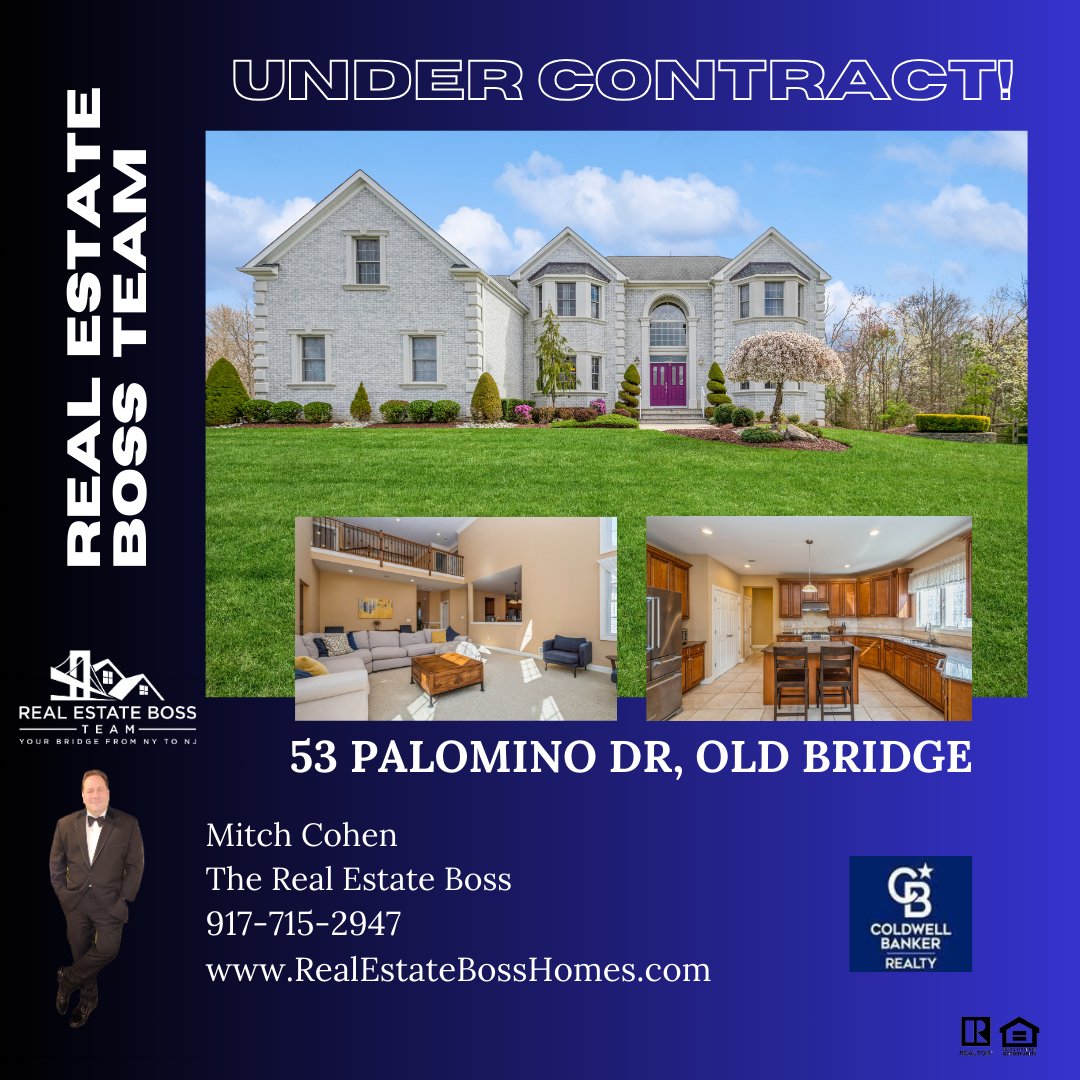 Exciting News! We're thrilled to announce that 53 Palomiono Dr is Under Contract! Thank you to everyone for your interest & inquiries. Stay tuned for more updates & more great listings coming your way! #undercontract #luxuryliving #oldbridgenj #oldbridgeNJrealestate