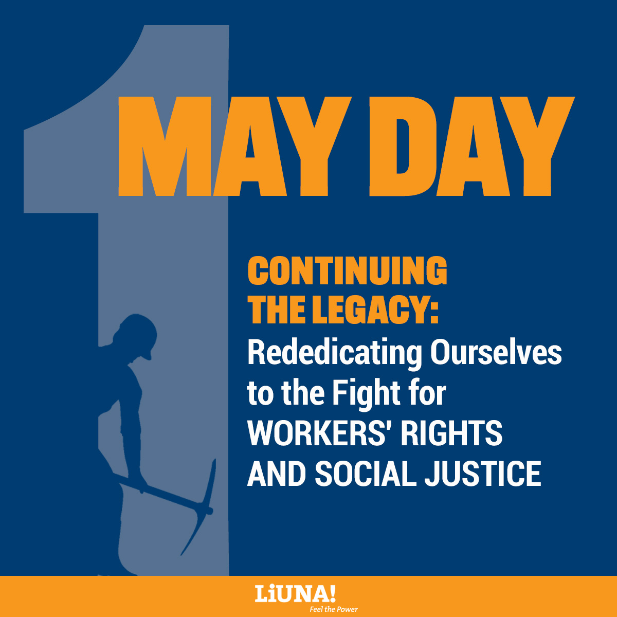Today we celebrate the strength and resilience of workers everywhere. Solidarity forever! ✊ #MayDay #LIUNA #LIUNABuilds #Solidarity #FeelThePower