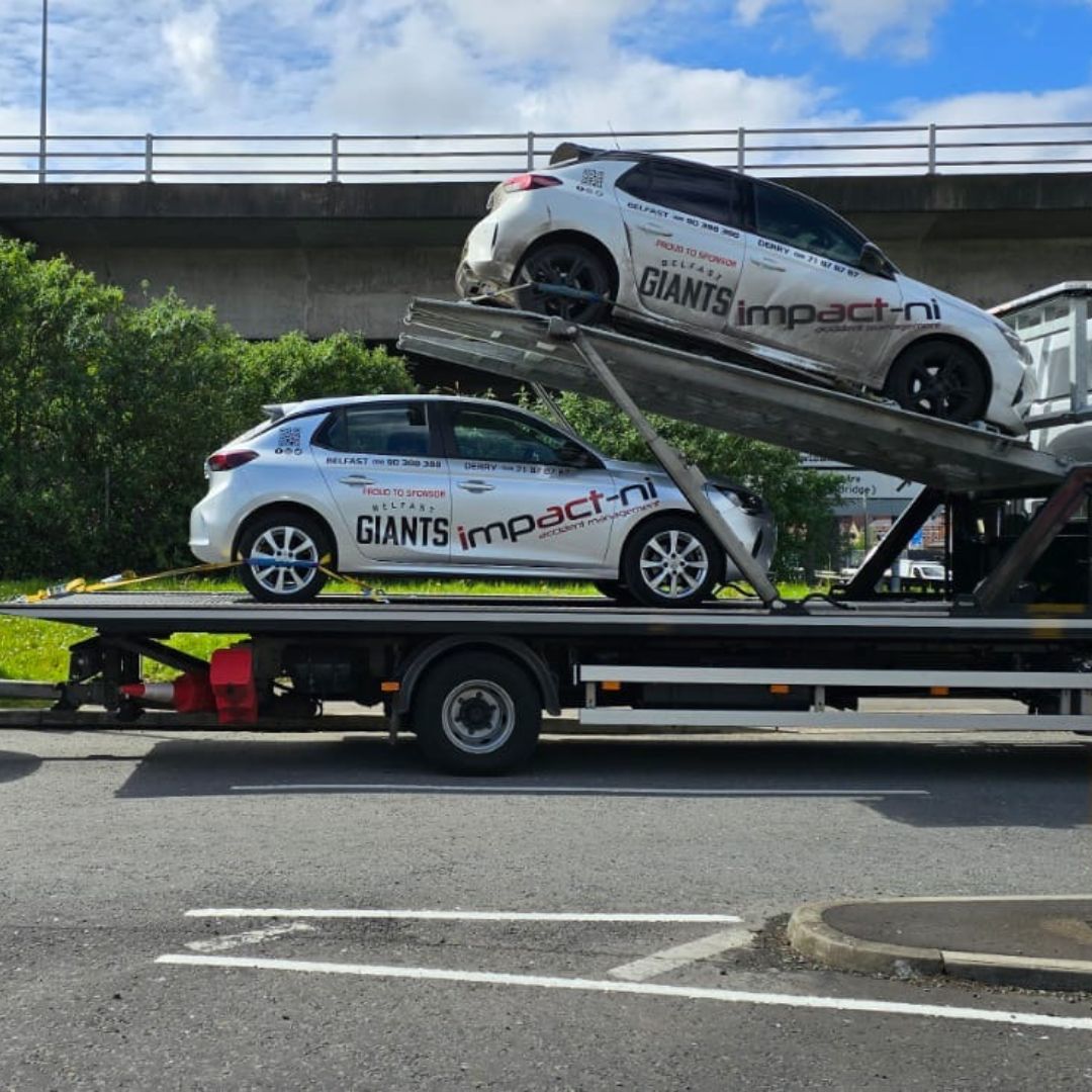 It's not just off-season for the players, but the cars too! 🚘 Thanks to our friends at @IMPACT_NI for their support throughout the 23/24 season and collecting the fleet of cars today for servicing and cleaning over the summer period to have them ready for action next season! 🏒