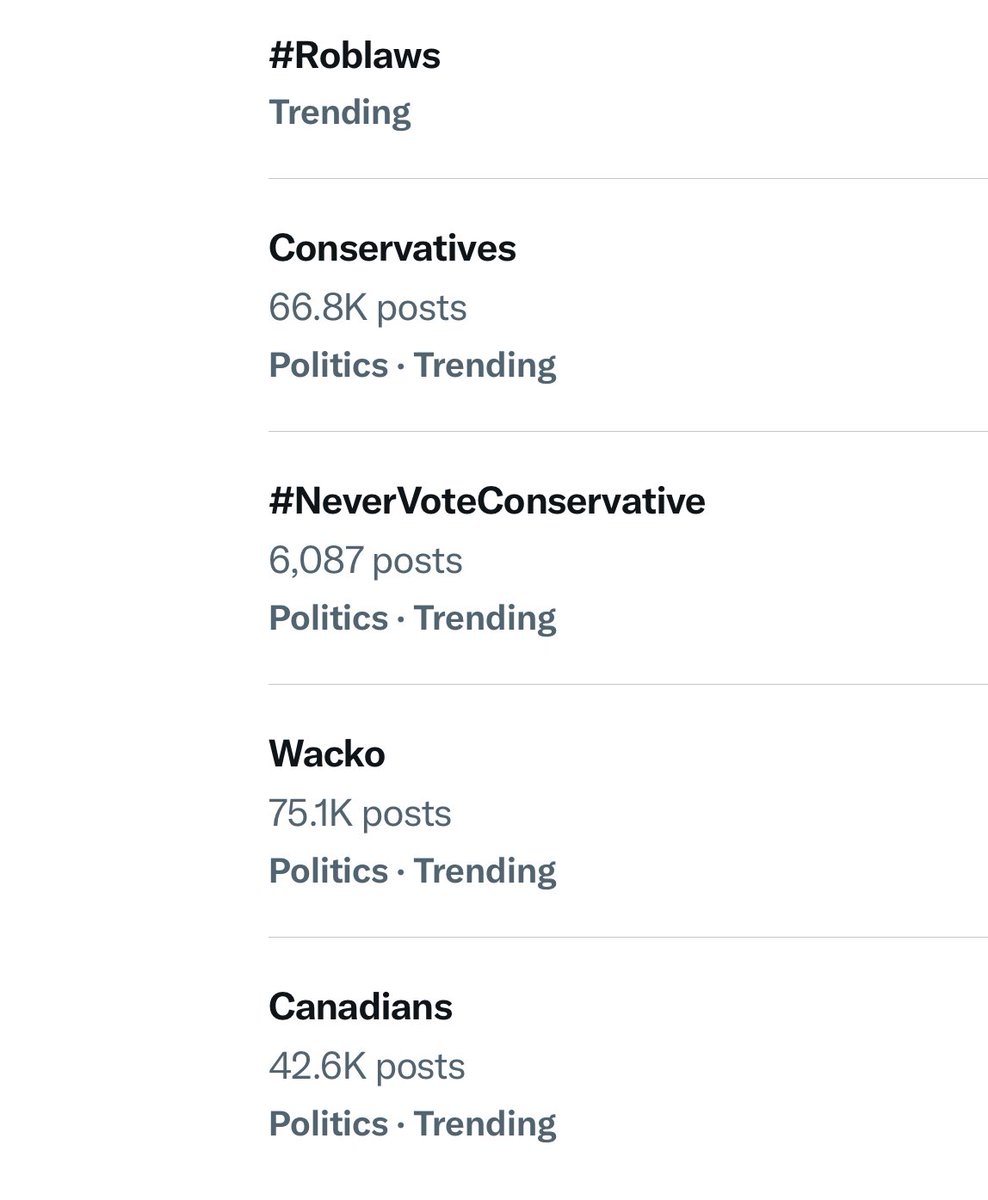 Trending! #NobodyLikesPierrePoilievre #NeverVoteConservative