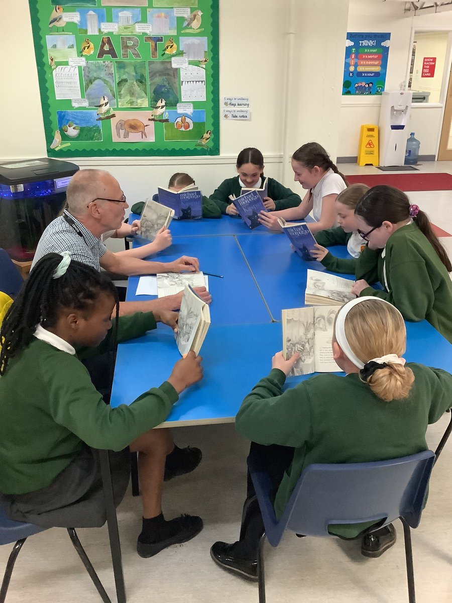 Two wonderful reading groups with one of our governors Mr Boyle. Our Y6 children look forward to this each week 📖 @broadwayjuniors