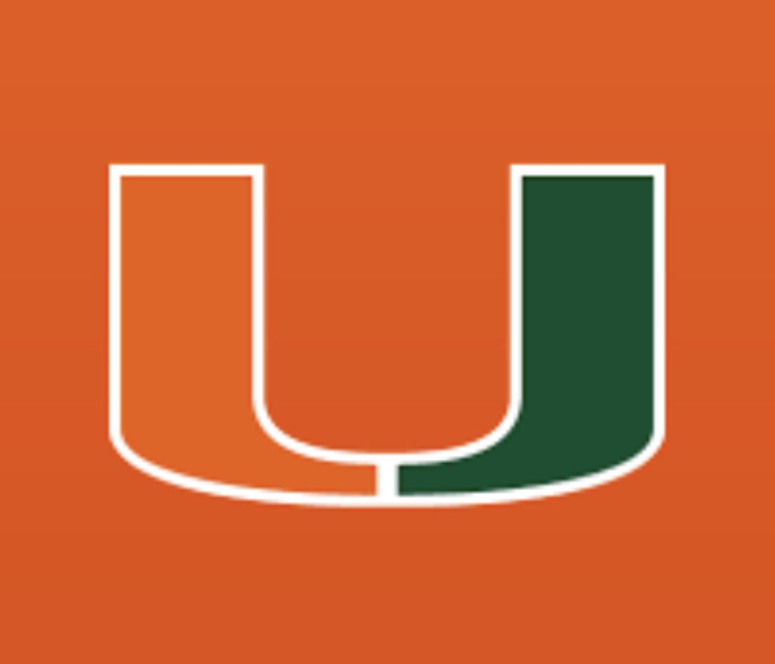 Extremely bless to be re offer from the university of Miami @Co_Jackson21 @ryanburbrink @CoachMessay @CoachJdubSFA @CoachCammm