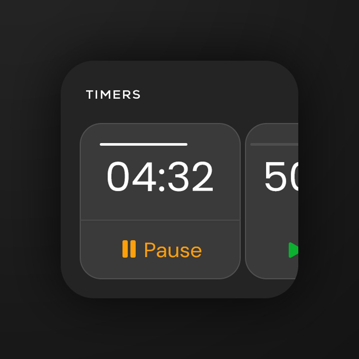 Timers widget