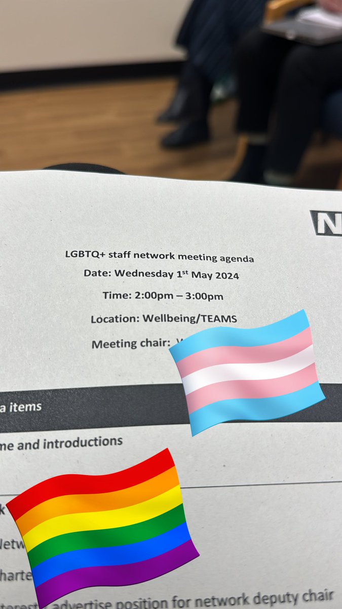 Today’s #LGBTQ Network Meeting had great conversations about our aims and how we can support our staff and patients. 
A breath of fresh air and we’re all feeling energised 🏳️‍🌈🏳️‍⚧️