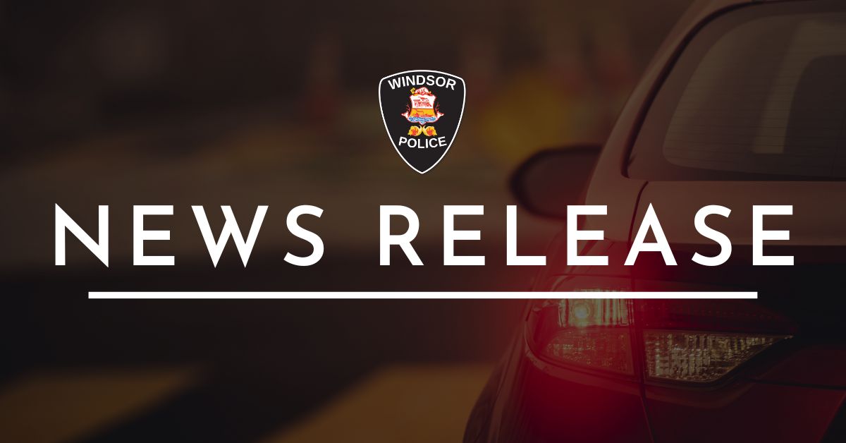 WINDSOR POLICE NEWS RELEASE Case #: 24-48146 2 children sent to hospital after vehicle collision The Windsor Police Service is investigating a motor vehicle collision that sent two children to hospital. Shortly after 4 p.m. yesterday, officers were dispatched to the 2300…