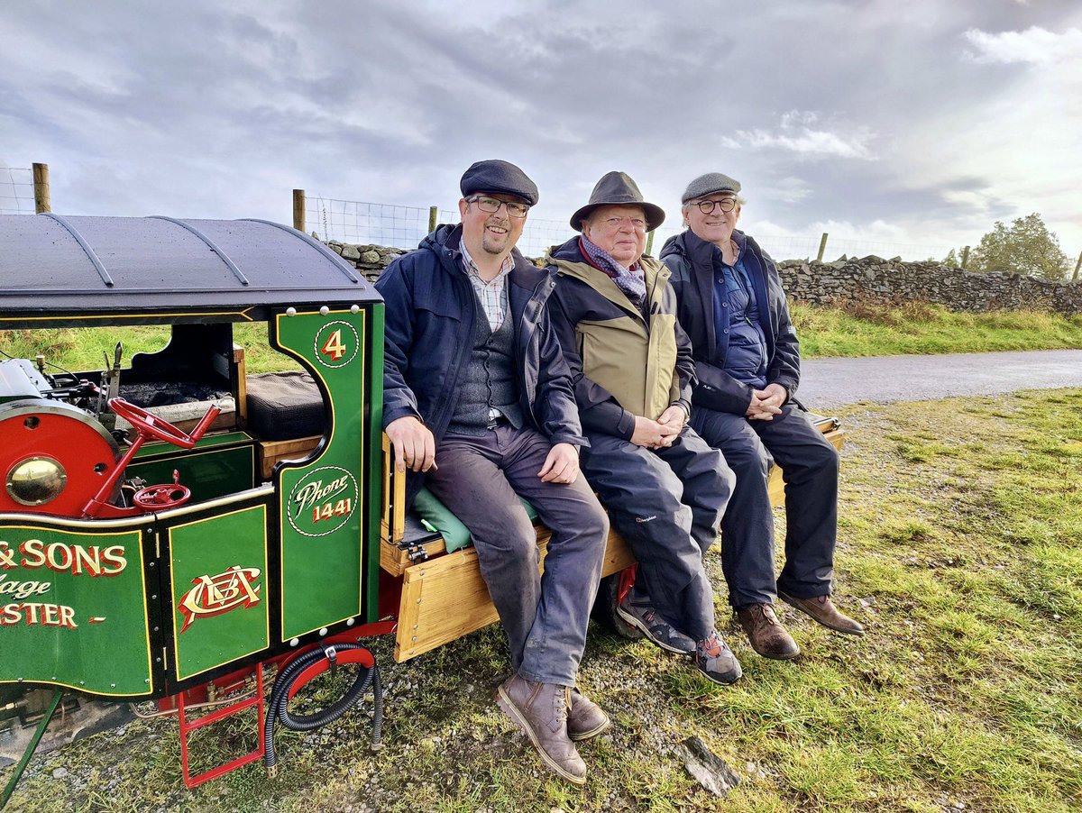 Loving these BTS pics of John Sergeant, Peter Davison and Paul Middleton taking the scenic route around Britain using only the power of steam. 🚂📸 📺 The Big Steam Adventure, Friday 8pm