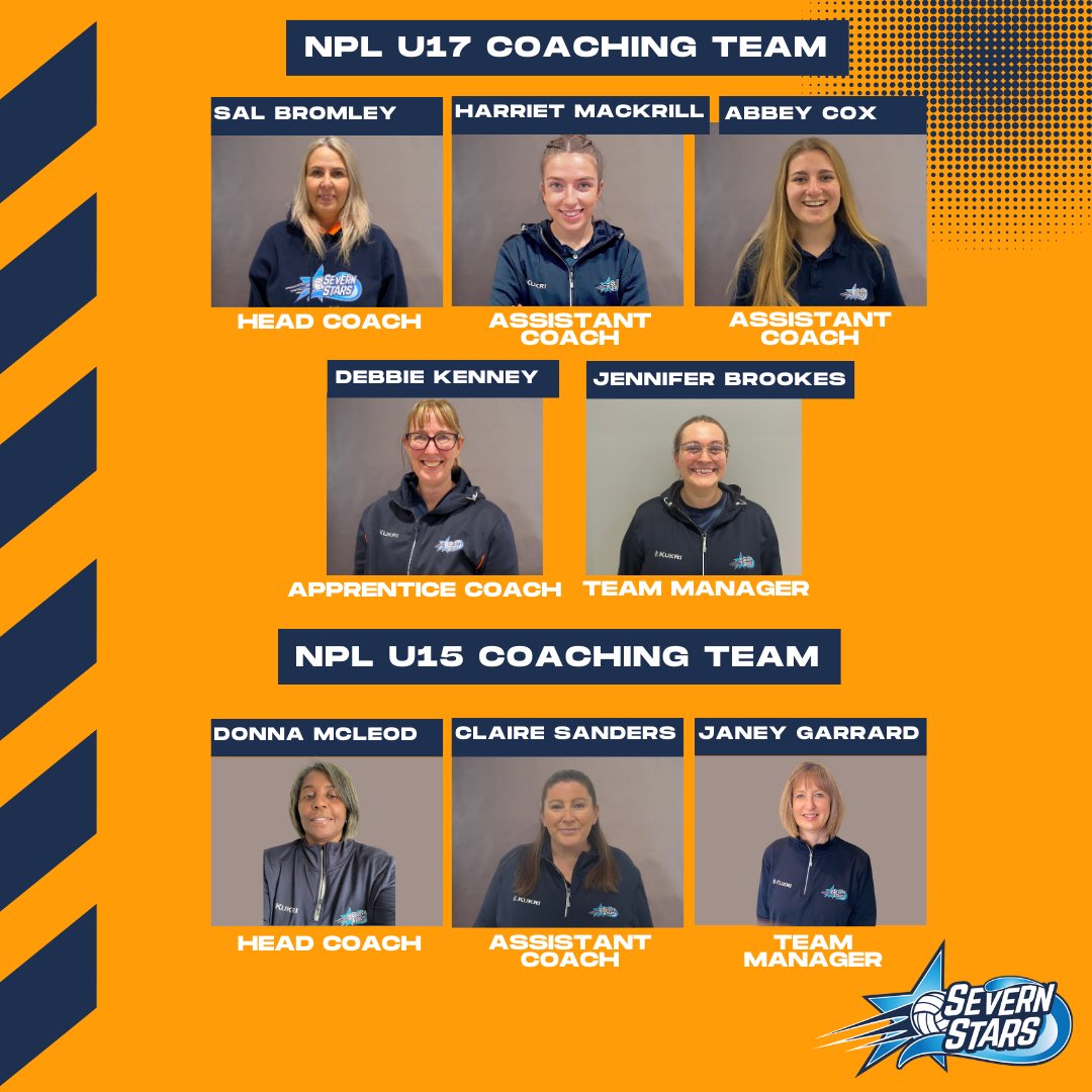 Today for #UKCoachingWeek we’re highlighting our U15 and U17 coaches! ✨

Thank you for all you do 💙🌟🧡

#ThanksCoach #UpTheStars #StarsFamily @SevernStarsPP