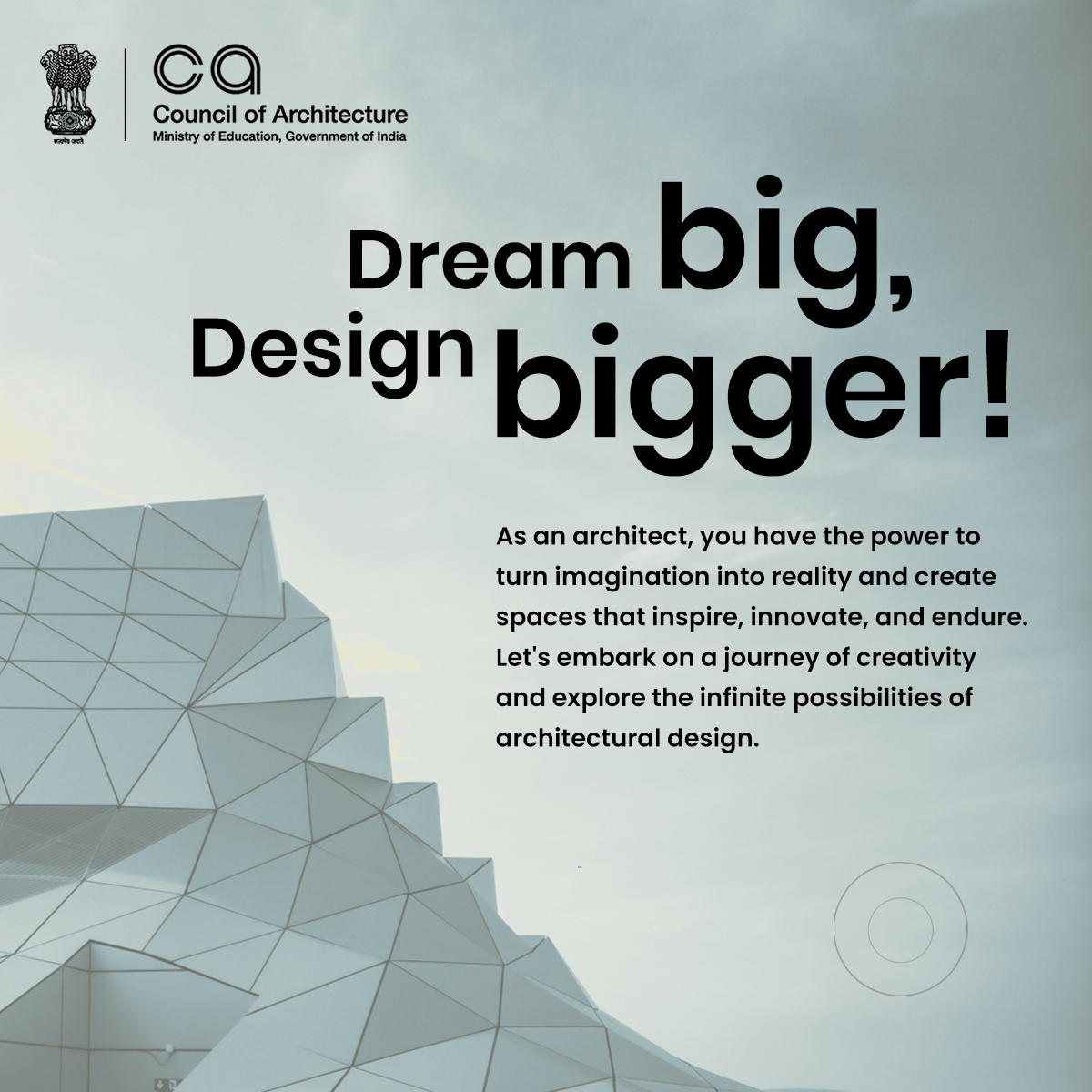 Imagine a world where your #vision shapes the future.  As an #architect, you have the power to turn those dreams into reality.  Design spaces that inspire, innovate, and leave a lasting impact.

#aspiringarchitect #architecture #DreamBigDesignBigger #CreativeCareers