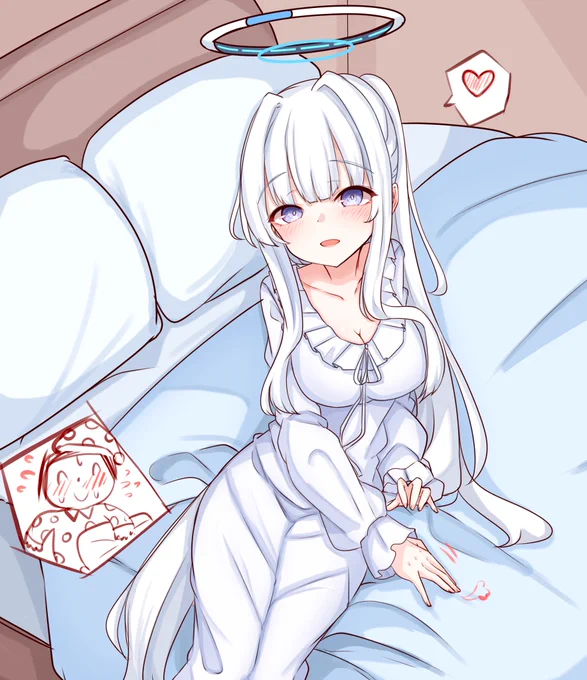 #ブルアカ     #ブルーアーカイブ       生塩ノア   noa,It's time to sleep~sensei ~~ 