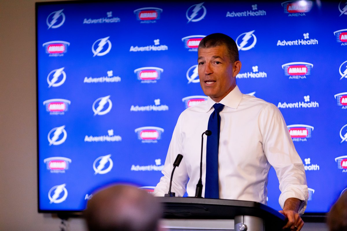 'I am very hopeful.' Hear more from GM Julien BriseBois 👉tbl.co/brisebois5-1