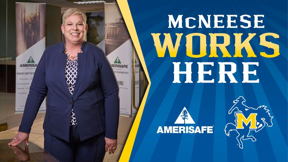 McNeese's tweet photo. It's #McNeeseWorksHere Wednesday! π π Thank you Townsley Law Firm and AMERISAFE, Westlake Corporationand FNBD! Become a Cowboy! https://t.co/uKGPFxzYXn https://t.co/vcC5M8oxCy