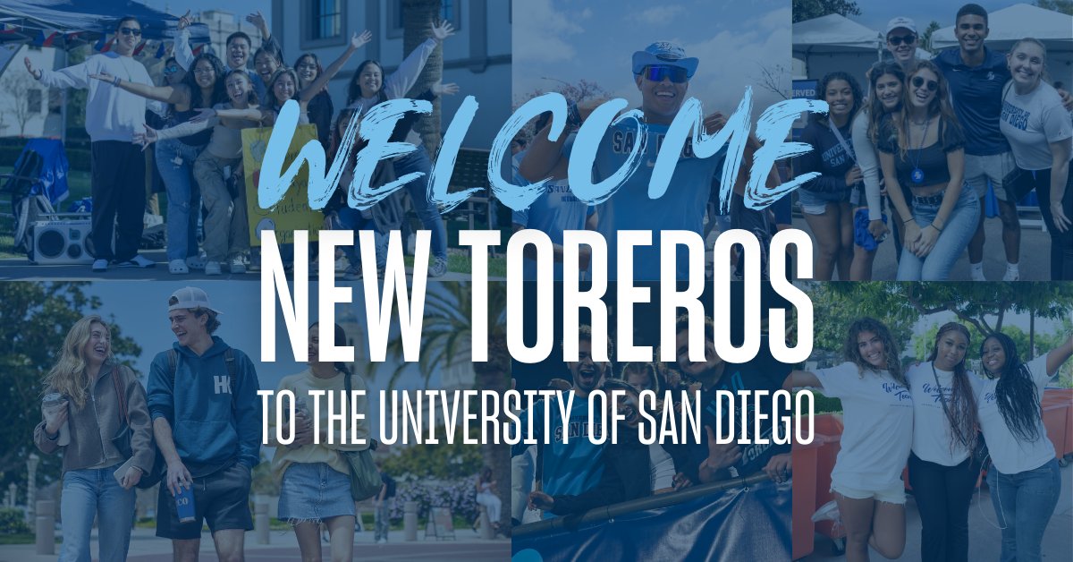 Welcome, new Toreros! 🎉 Today, we're celebrating the incoming Class of 2028. To help us celebrate, we're encouraging all of our Torero alumni to share your memories and photos in the comments. Don't forget to tag your friends too! #NewToreros #USDBound #CollegeDecisionDay