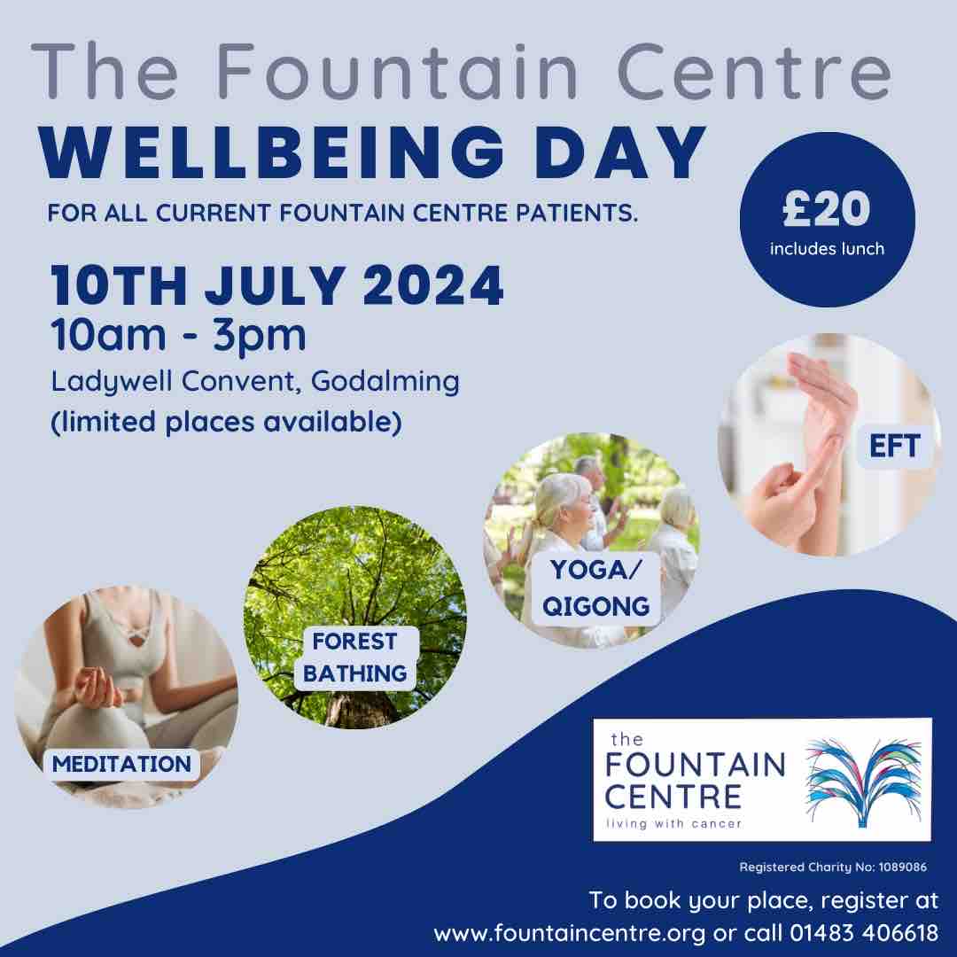 Our wellness days have been a huge success and we’ve had some truly great feedback from our patients who have taken part. If you have been a cancer patient within the past two years you can sign up below. Register your interest here fountaincentre.org/Registration-p… #fountaincentre