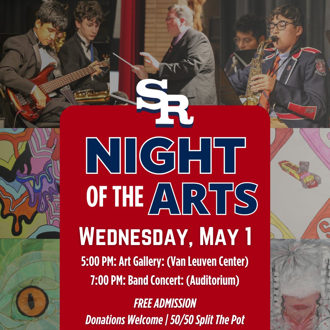 A reminder to come out and support our Ritamen in our Fine Arts program tonight for our Night of the Arts! You can also stream tonight's Band Concert from our YouTube channel by clicking here: youtube.com/@stritahs1905/… We hope to see you there! #strita #stritaofcascia