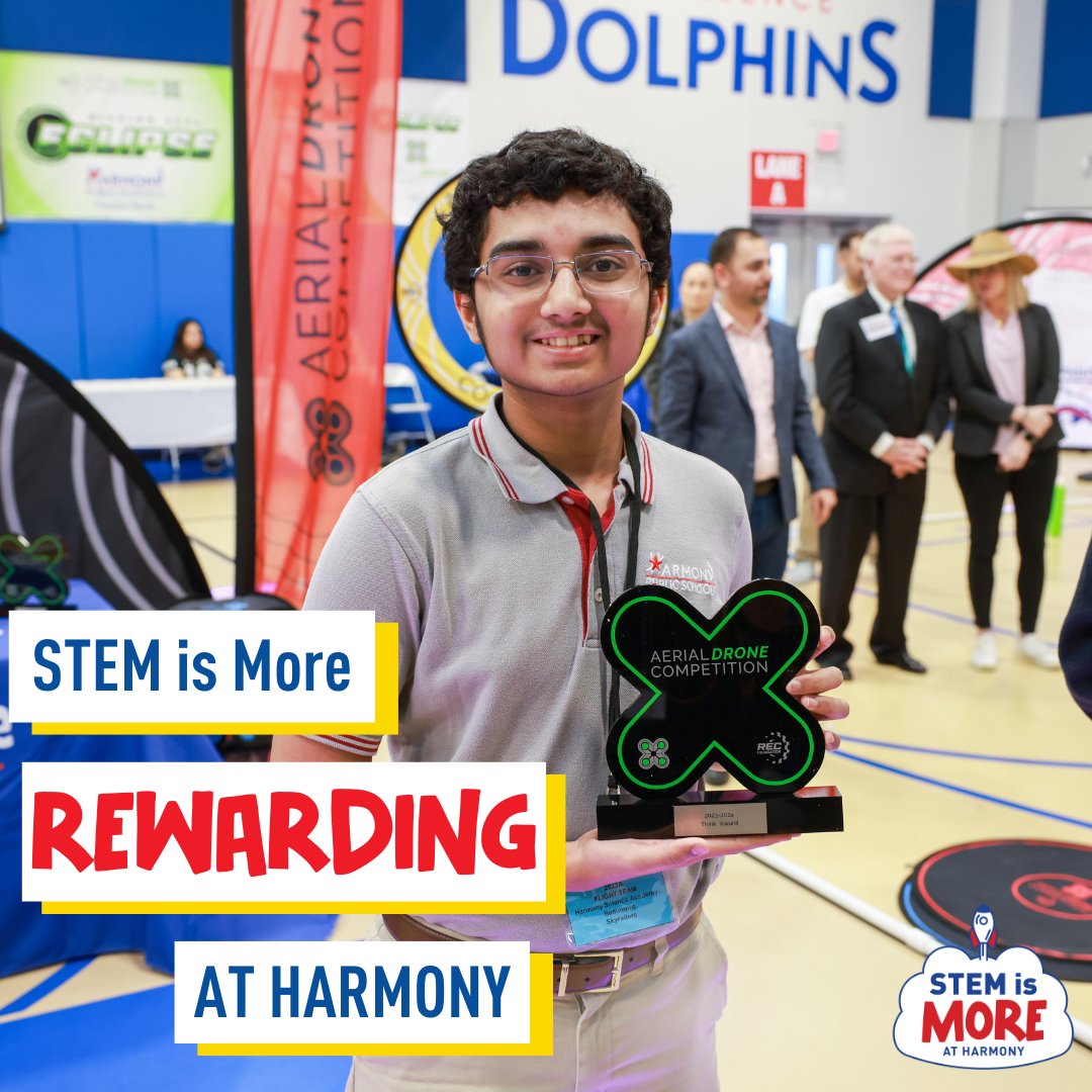 STEM IS MORE REWARDING AT HARMONY! STEM learning isn't limited to the classroom. Our students take their knowledge and abilities to the next level by competing in city and state-wide competitions! #STEMIsMore #RewardingLearning