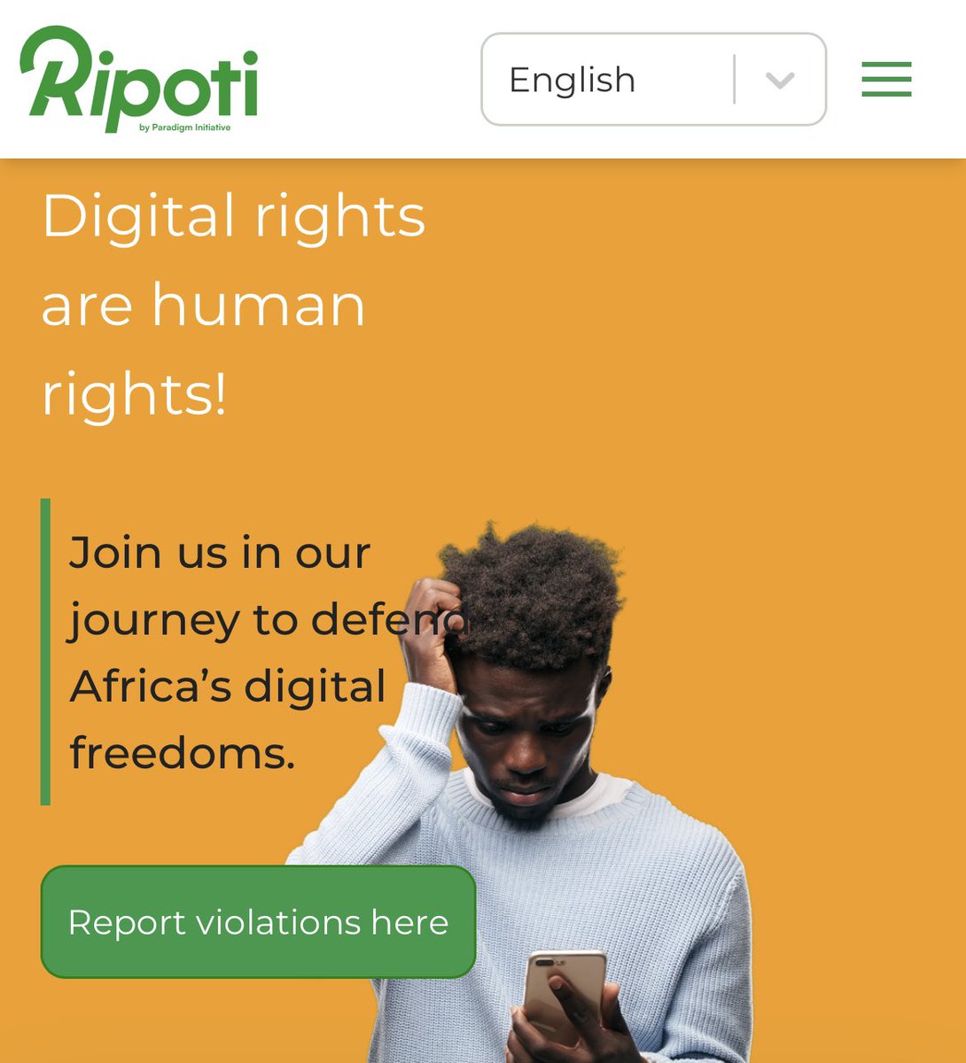 Ripoti 2.0 What if you could report every single digital rights violation... Now you can, though our platform, Ripoti. Relaunched at the 2024 Digital Rights and Inclusion Forum (DRIF24), Ripoti enables us to document, respond to, and address digital rights violations wherever…