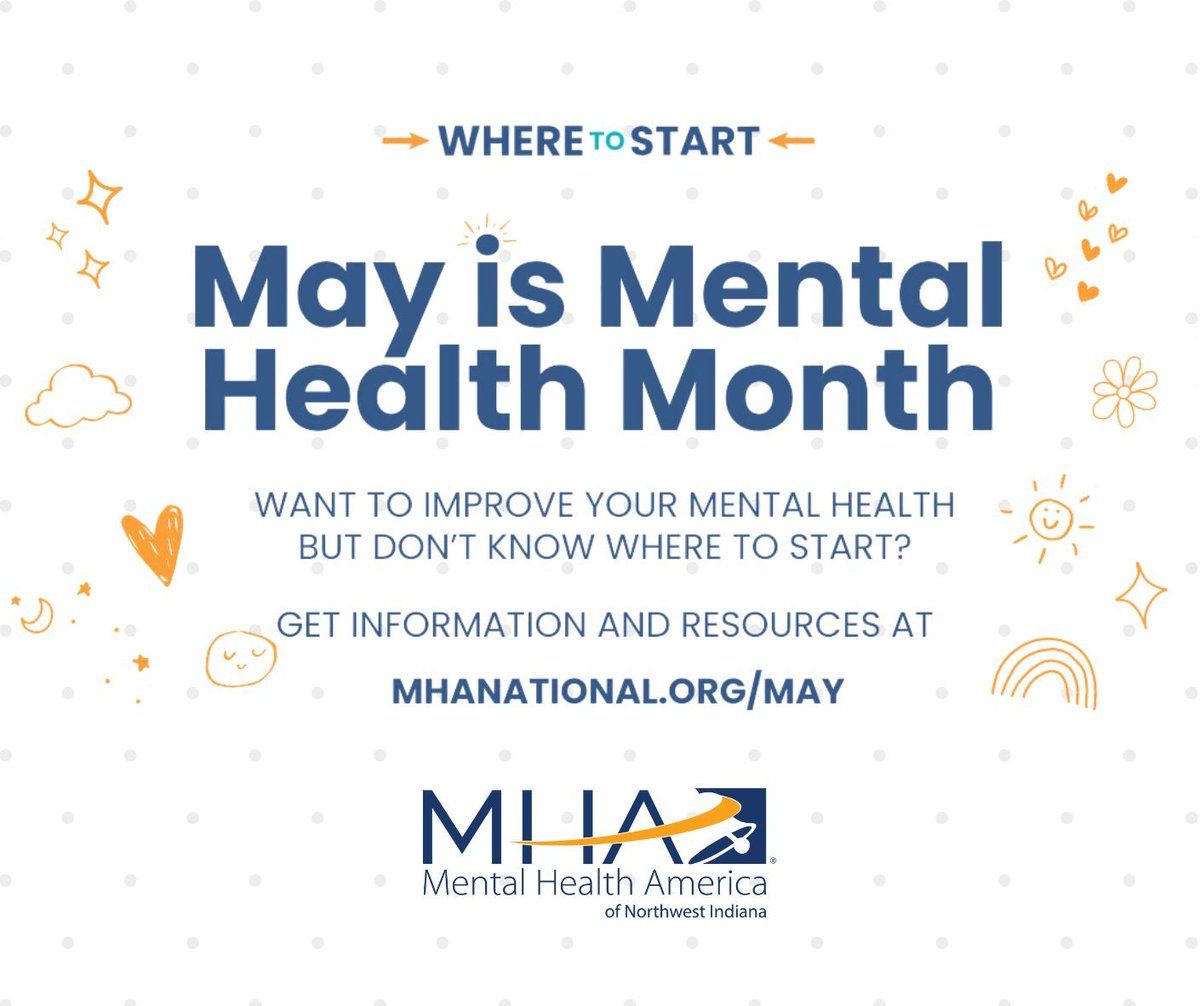 It's MENTAL HEALTH MONTH! Stay tuned this month as we celebrate Mental Health Month with support, resources, advocacy, and more! #mentalhealth #mentalhealthawareness #mentalhealthmatters #health #wellness #mindfulness #healing #life #loveyourself #therapy #recovery #happy