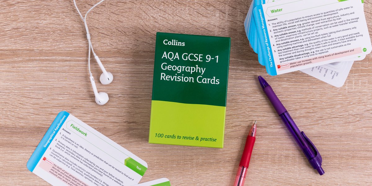 Revise, practice and test your teen on GCSE Geography with Collins Revision Cards! Covering every topic your child will be tested on in GCSE Geography, these revision cards are ideal for quick practice on-the-go. Find out more: ow.ly/PYOZ50RlVBK