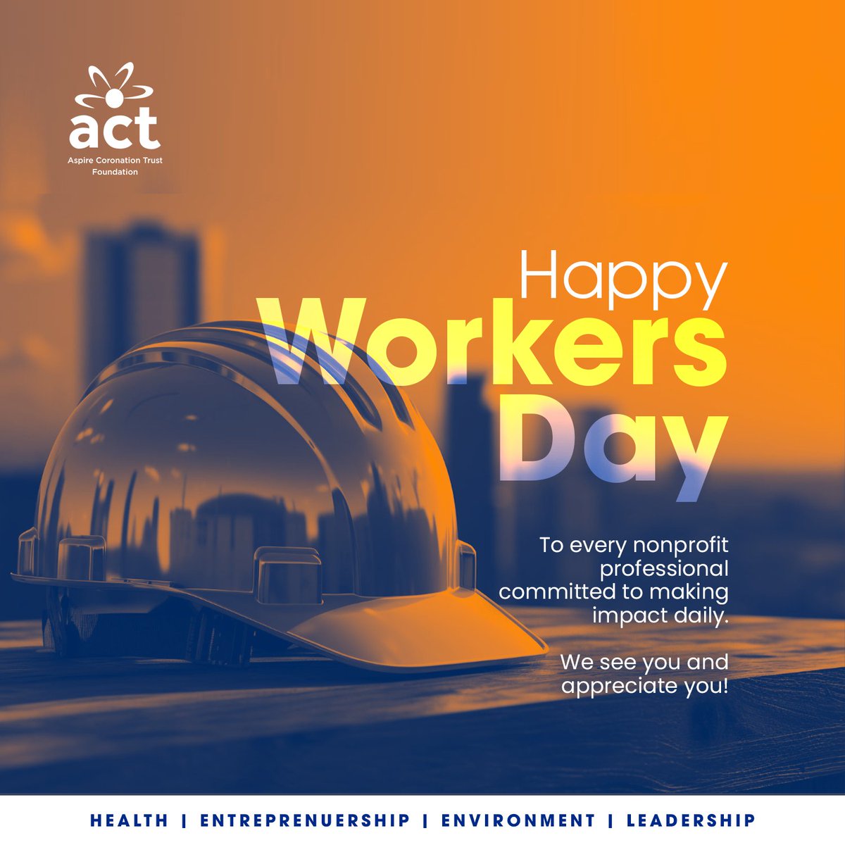 Happy Workers Day to every nonprofit professional committed to making impact daily.

We see you and appreciate you.

#actfoundation #workersday #impact #leadership #Africa #grantmaking