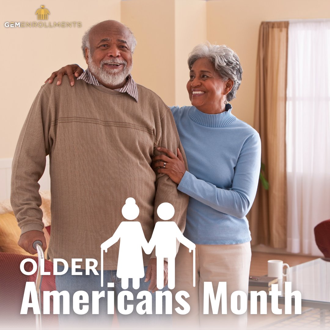 May is Older Americans Month, a time to celebrate the wisdom, resilience, and contributions of our seniors! 💙 

At GEM Enrollments, we honor older Americans by providing comprehensive benefits, including #LongTermCare coverage.👵👴

#GEMenrollments