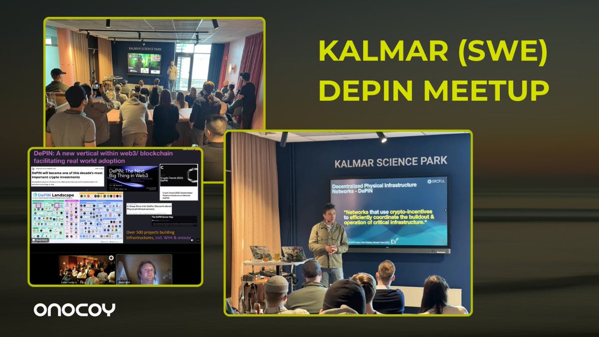 On April 17th, our co-founder @BallandiesMC was invited by @srcful to join the first ever #DePIN Meetup in Kalmar, Sweden! 

This was the perfect occasion to dive into the issues in the GNSS-market and how we aim to solve these!

Thanks for having us (virtually)!
