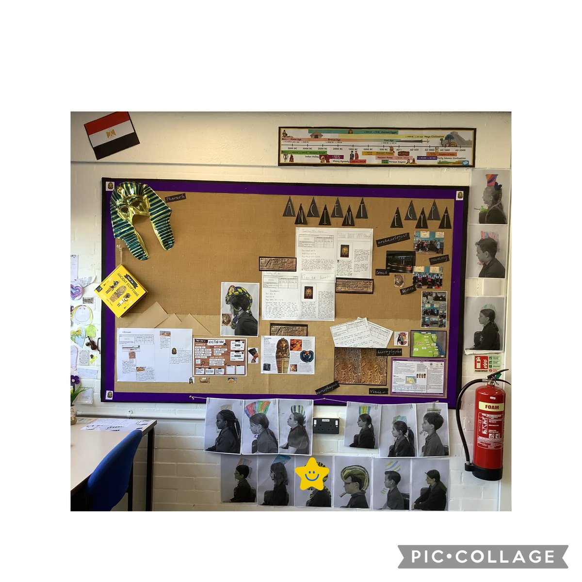 Following on from Yr4’s trip to Bolton museum, our class working wall is coming along nicely! 🇪🇬 @BoltonLMS @ImmortalEgypt #localtrips #history #Egypt #fieldwork