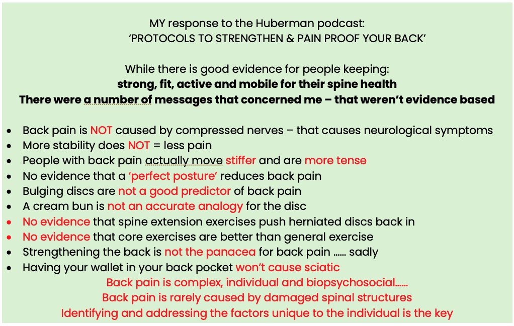 Reflections on Andrew Huberman's podcast: ‘PROTOCOLS TO STRENGTHEN & PAIN PROOF YOUR BACK’